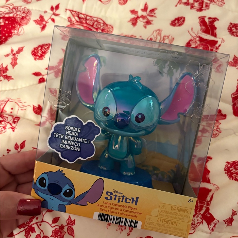 Disney Stitch Blue and Pink Collectible bobble head Figure